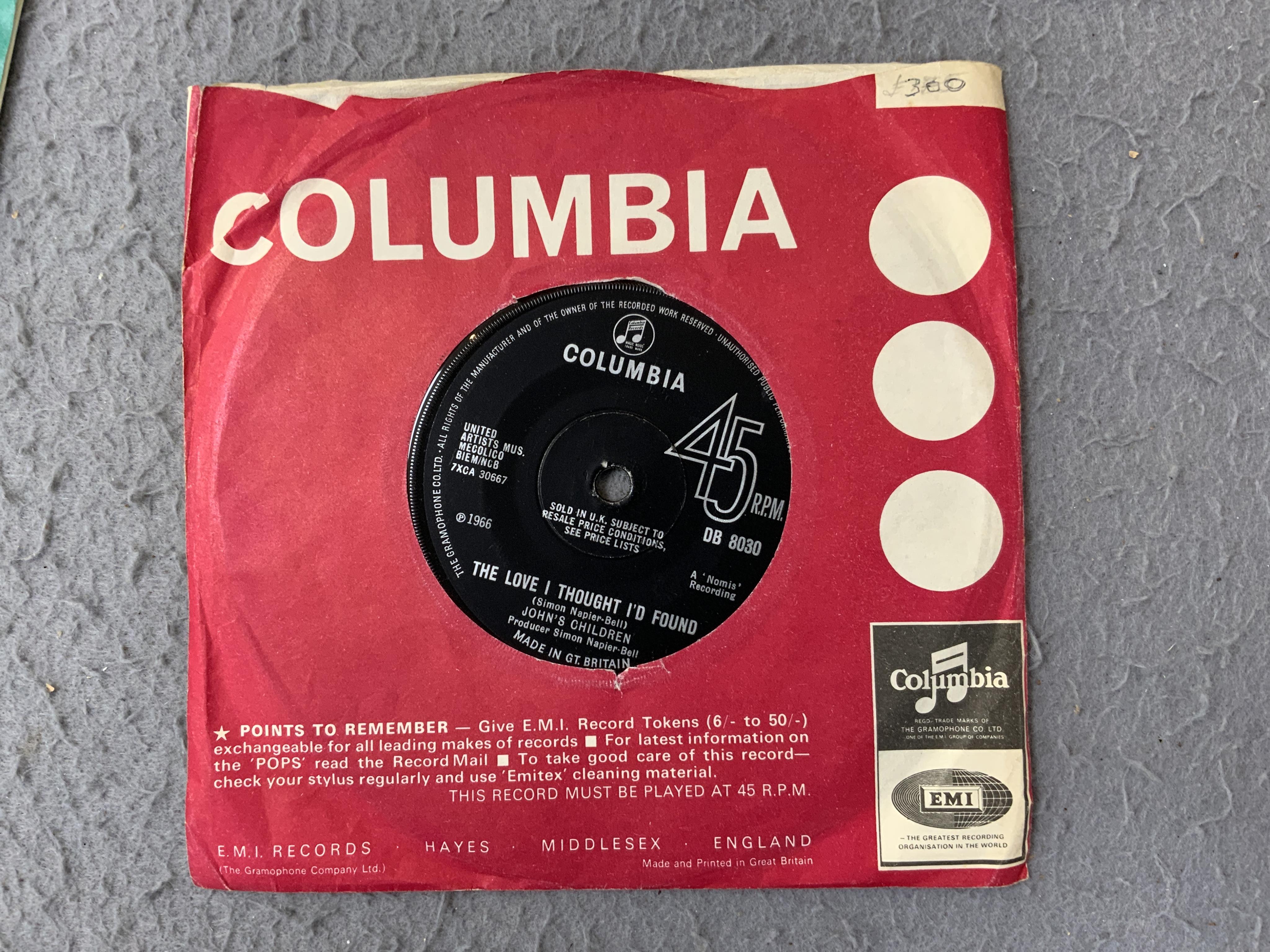 Four 7” single carry cases, containing singles on labels including; Brunswick, Decca, HMV, Pye, Columbia, etc. artists including; Bill Haley, Rod Stewart, David Bowie, Buddy Holly, Gene Vincent, Cliff Richard, Tommy Stee